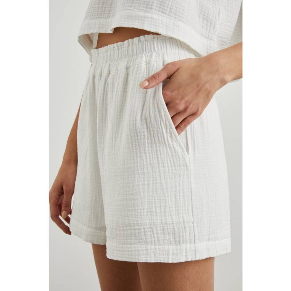 Rails Leighton Gauze Shorts White XL NWT Casual Coastal Grandmother Beach Luxe - Picture 4 of 6
